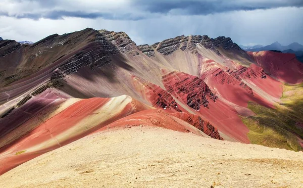 Szivárvány Hegyek Vagy Vinicunca Montana Siete Colores Cuzco Régió Peruban — Stock Fotó