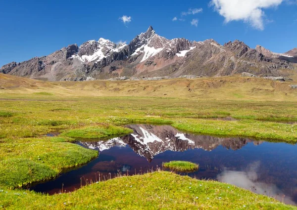 Ausangate Trek Trekking Trail Ausangate Circuit Cordillera Vilcanota Cuzco Region — Stock Photo, Image