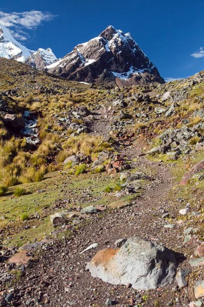 Ausangate Trek Trekking Trail Ausangate Circuit Cordillera Vilcanota Cuzco Region — Stock fotografie