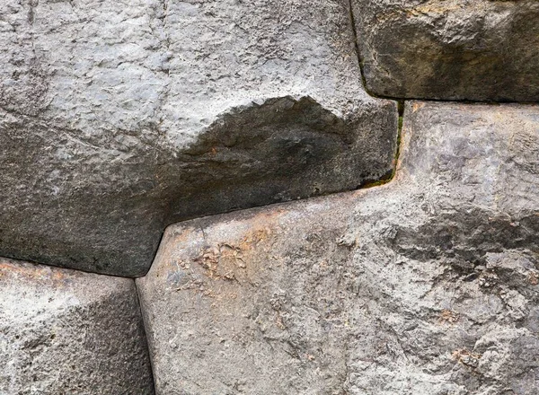 クスコまたはクスコの石壁の詳細 歴史的インカン建築 ペルー — ストック写真