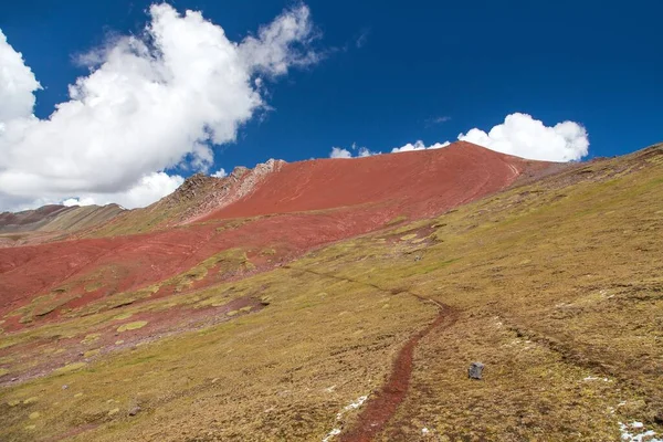 Rainbow Mountains Vinicunca Montana Fette Colores Регион Куско Перу Перуанские — стоковое фото