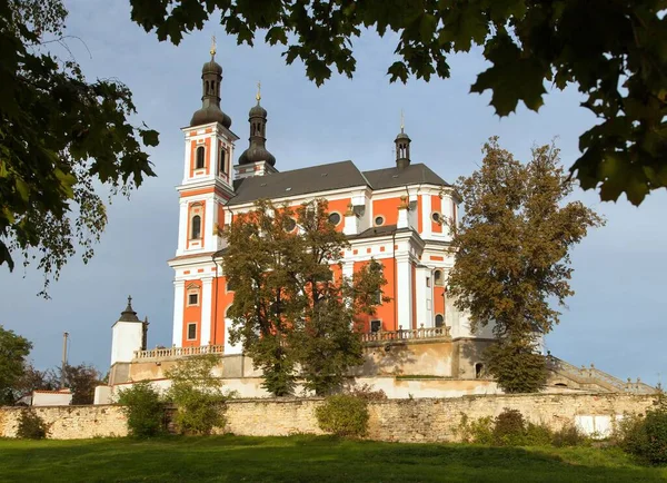 Katolska Barockkyrkan Luze Kosumberk Tjeckien — Stockfoto