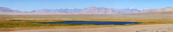 Bellissimo Panorama Paesaggistico Della Zona Montuosa Del Pamir Tagikistan Lago — Foto Stock