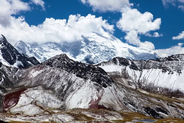 Trilha Trekking Ausangate Trek Circuito Ausangate Cordilheira Vilcanota Região Cuzco — Fotografia de Stock