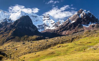 Ausangate trek trekking trail, Ausangate circuit, Cordillera Vilcanota, Cuzco region, Peru, Peruvian Andes landscape, South America  clipart