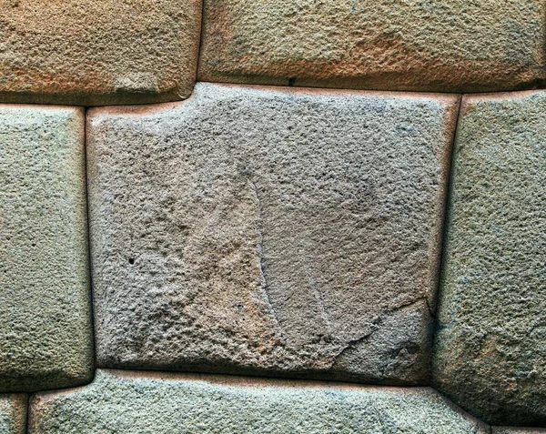 Detail Kamenné Zdi Městě Cusco Nebo Cuzco Historická Incan Architektura — Stock fotografie