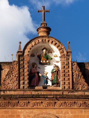 Cusco veya Cuzco, Peru 'daki ana meydan Plaza de Armas' daki Katolik kategorisi