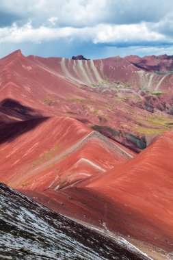 Gökkuşağı dağları veya Vinicunca Montana de Siete Colores, Peru, Peru 'daki Cuzco bölgesi, Peru And Dağları