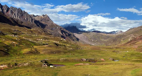 Góry Tęczowe Lub Vinicunca Montana Siete Colores Region Cuzco Peru — Zdjęcie stockowe