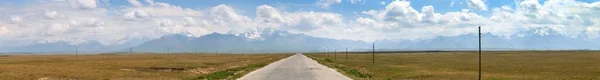 Beau Panorama Paysager Région Montagneuse Pamir Kirghizistan Route Internationale Pamir — Photo