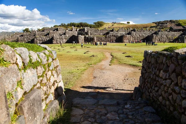 Vista Sacsayhuaman Ruinas Incas Cusco Cuzco Perú — Foto de Stock