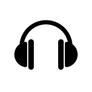 Headphones. Icon. Logotype. Silhouette.