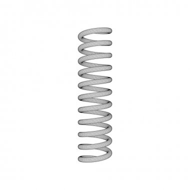 Çokgen bir örgü siyah ve beyaz bobin. 3d. Perspektif. Vektör çizimi