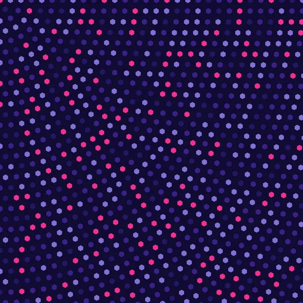 Fundo geométrico de hexágonos em estilo plano. Azul e roxo. Design para publicidade e aplicações. Ilustração vetorial . — Vetor de Stock
