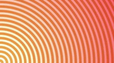 Hareketli renkli arka plan döngülü. Köşeden yayılan daireler. 4k. sakin ol. Degrade. Geometrik