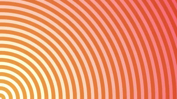 Цикл Анимированного Цветного Фона Круги Исходят Угла Спокойно Градиент Геометрическая — стоковое видео
