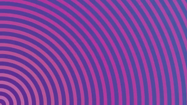 Цикл Анимированного Цветного Фона Круги Исходят Угла Спокойно Градиент Геометрическая — стоковое видео