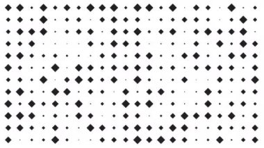 Küçük ve büyük elmaslarla soyut geometrik arka plan. 4k. looped animasyon. Kareler ile geometrik arka plan.