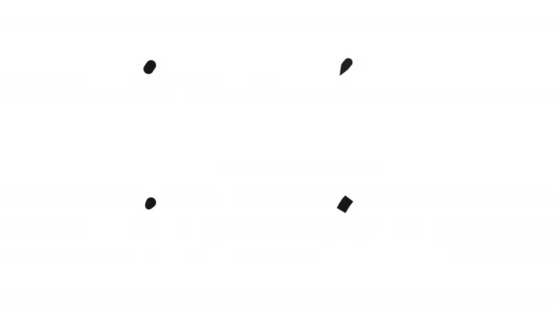 一组程序下载指标 旋转的圆圈 正方形 阿尔法通道 — 图库视频影像