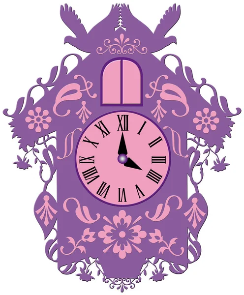 Reloj Cuco Decorativo Bosque Negro — Foto de Stock