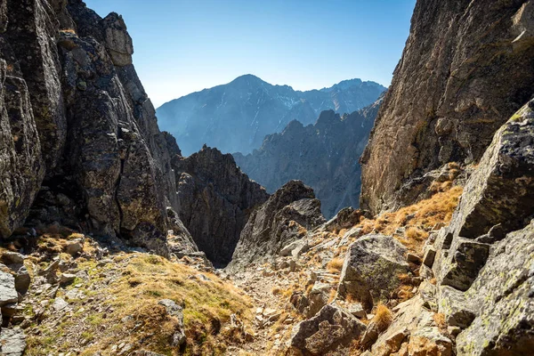 Осінній Гірський Краєвид Татрах Стокова Картинка