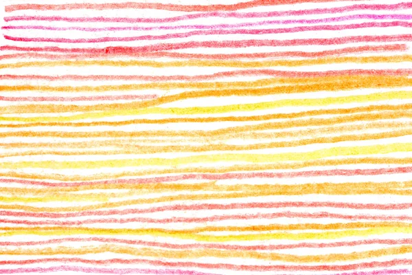 Messy hot color pencil drawing horizontal red yellow orange line background texture