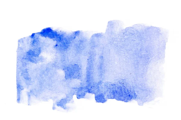 Blue Square Grov Vatten Färg Konsistens Bakgrund För Kopia Utrymme — Stockfoto