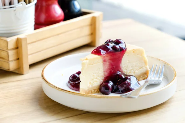 New York Blueberry Cheesecake — Stockfoto