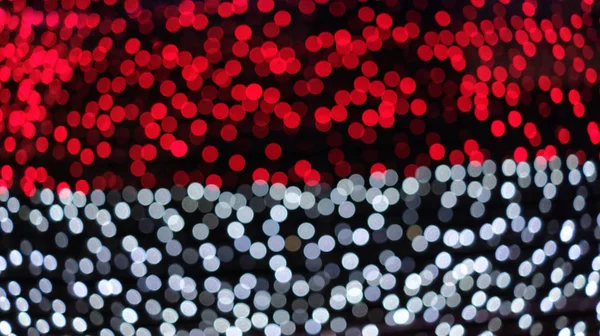 Güzel kırmızı ve beyaz bokeh ışıklar arka plan