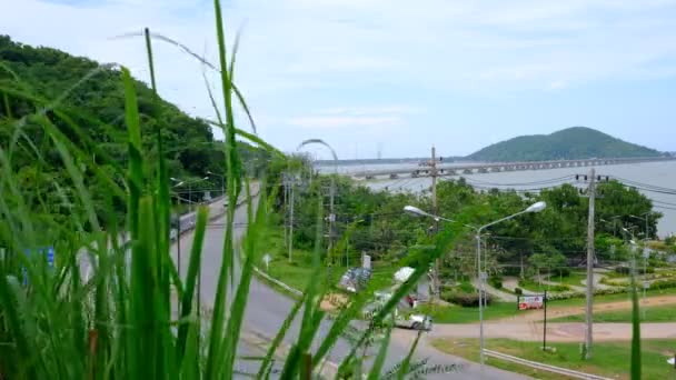 Fundo Ilha Koh Yor Com Caminhão Carga — Vídeo de Stock