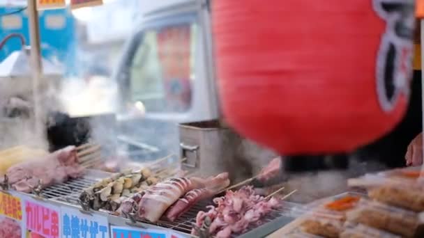 Barbacoa Parrilla Lista Para Comer — Vídeos de Stock