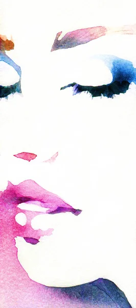 아름다운 일러스트 수채화 — 스톡 사진