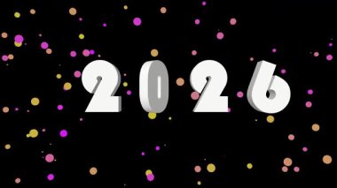 Get Ready for 2126 A Vibrant Animated New Year Celebration Countdown with Confetti Bursting on Black Background Perfect for Social Media Posts