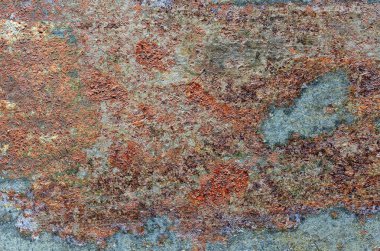 Eski paslı grunge metal duvar arka plan