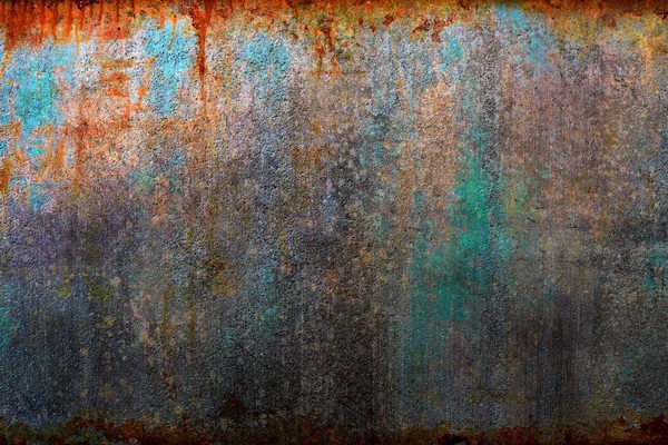 Background Old Rusty Grunge Metal Wall — Stock Photo, Image
