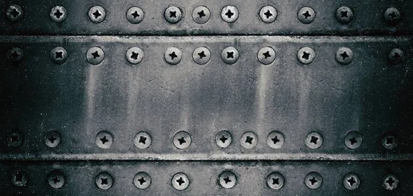 Alte Metallstruktur Mit Nieten Stahlhintergrund — Stockfoto