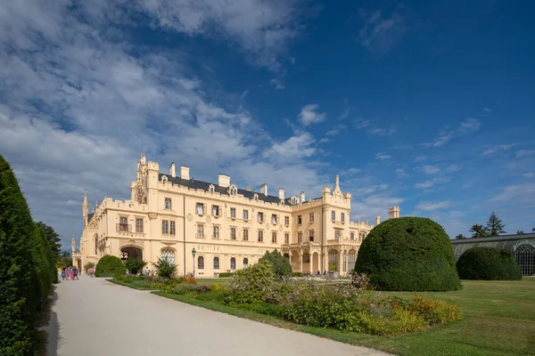 Állami Híres Chateau Lednice Unesco Világörökség South Moravia Csehország — Stock Fotó