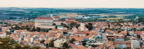 Mikulov city and castle, view from St. Sebastiano\'s chapel (Svaty Kopecek) - Mikulov, South Moravia, Czech Republic