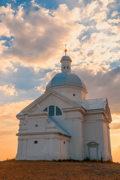 美しいと有名な聖セバスティアーノ礼拝堂 Svaty Kopecek ミクロフ市南モラビア チェコ共和国 — ストック写真