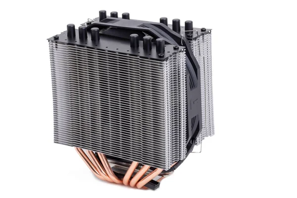 Cpu Cooler Med Värme Rör Och Fläkt För Mew Processorer — Stockfoto