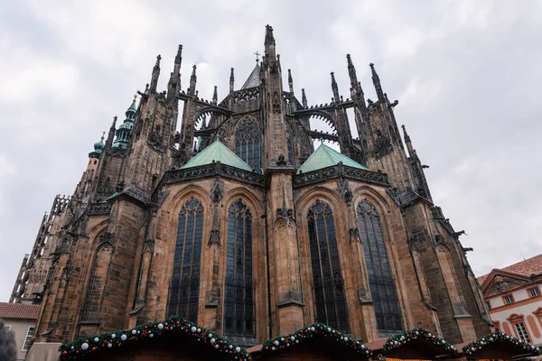 Famous Historic Vitus Cathedral Prague Czech Republic Situated Prague Castle — Stock Photo, Image