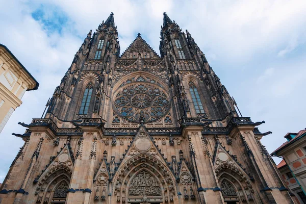 Famous Historic Vitus Cathedral Prague Czech Republic Situated Prague Castle — Stock Photo, Image