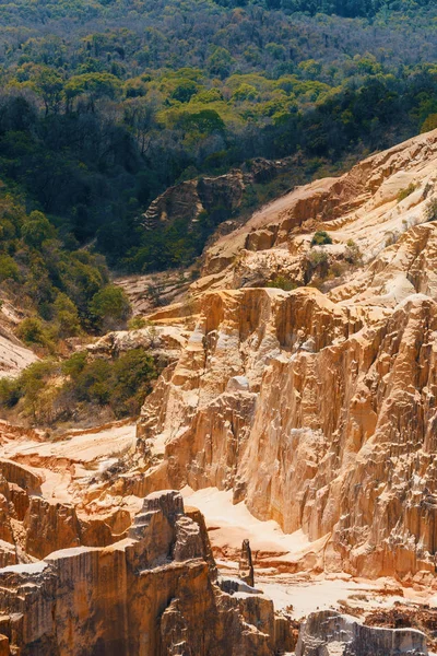 Famosa Lavaka Ankarokaroka Canyon Erosione Nel Parco Nazionale Ankarafantsika Incredibile — Foto Stock