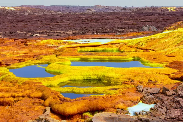 Dallol, Etiopia. Depresja Danakila — Zdjęcie stockowe