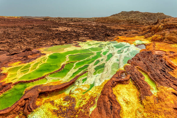 Dallol, Ethiopia. Danakil Depression