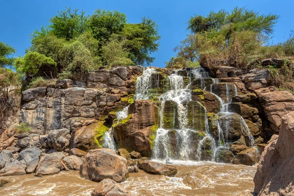 Wasserfall im überschwemmten Nationalpark — Stockfoto