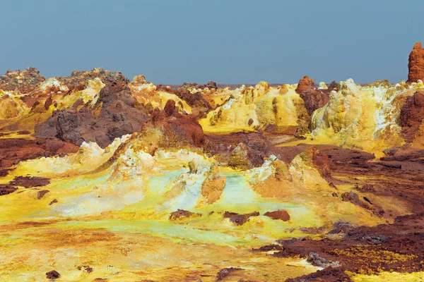 Dallol, Etiopia. Depresja Danakila — Zdjęcie stockowe