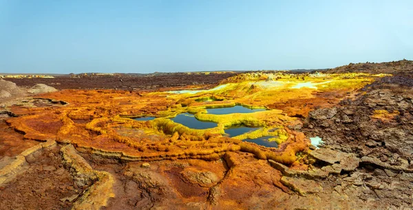 Dallol, Etiopia. Depresja Danakila — Zdjęcie stockowe