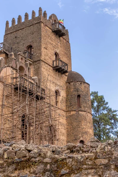 Fasil Ghebbi, κάστρο σε Gondar, Αιθιοπία Κληρονομιάς — Φωτογραφία Αρχείου