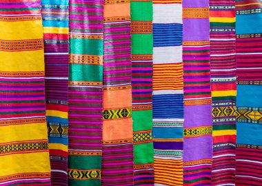 hand made colorful scarf, Ethiopia clipart